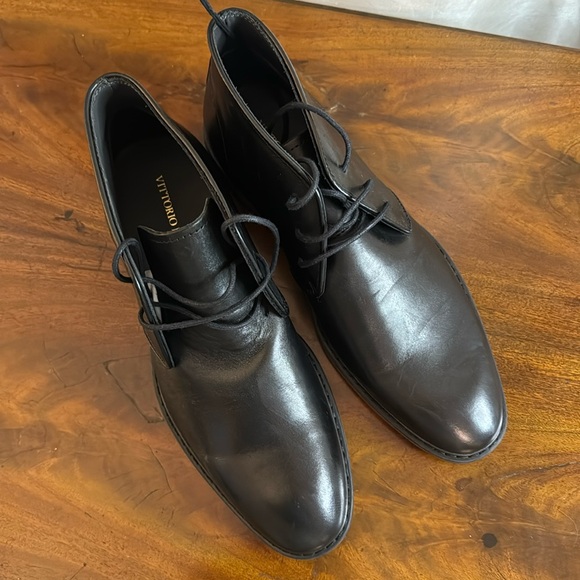 New Vittorio Russo Lace Up Boots Men size 7.5 - Picture 1 of 6